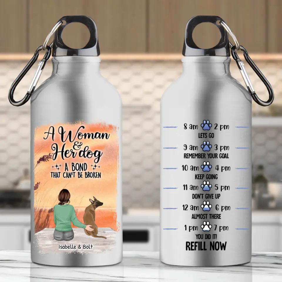 Together with my pets - Personalised Water Bottle