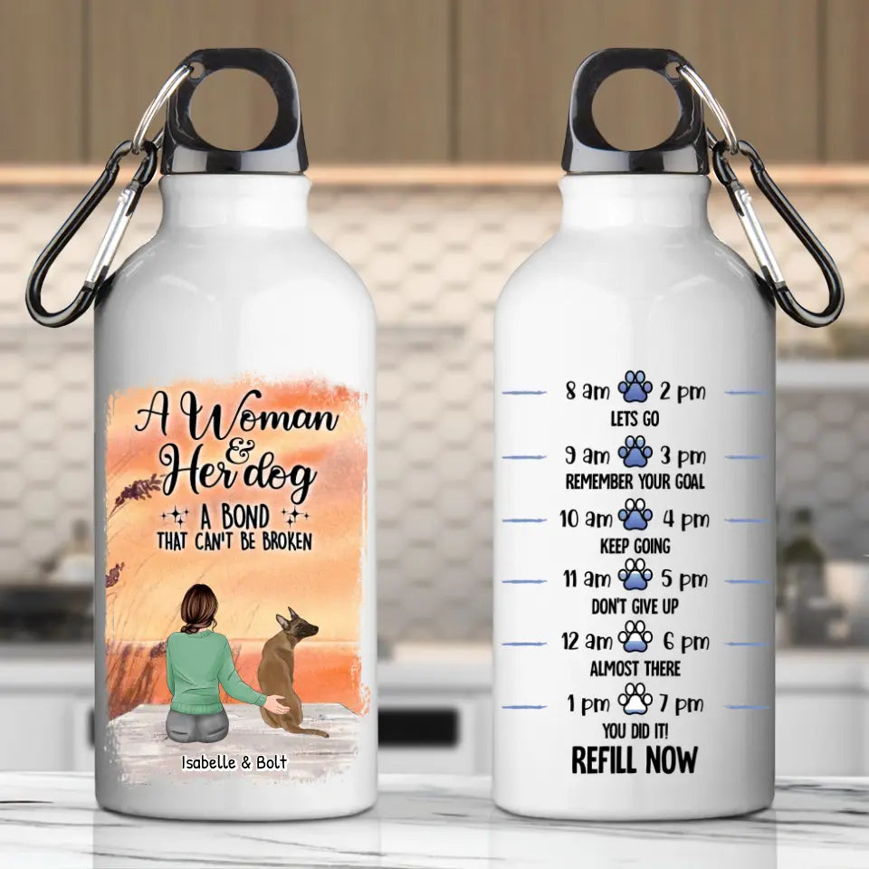 Together with my pets - Personalised Water Bottle