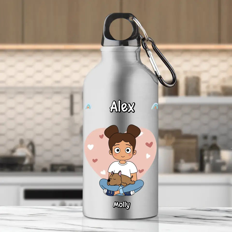 Sleeping pets - Personalised Water Bottle