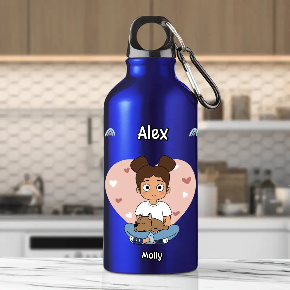 Sleeping pets - Personalised Water Bottle