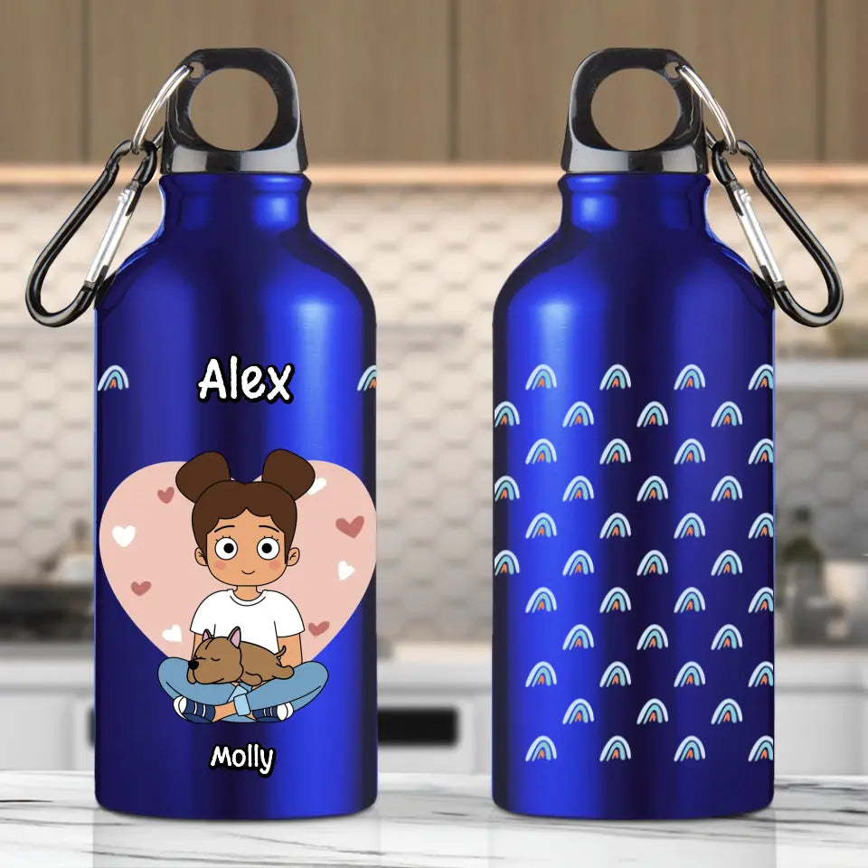 Sleeping pets - Personalised Water Bottle