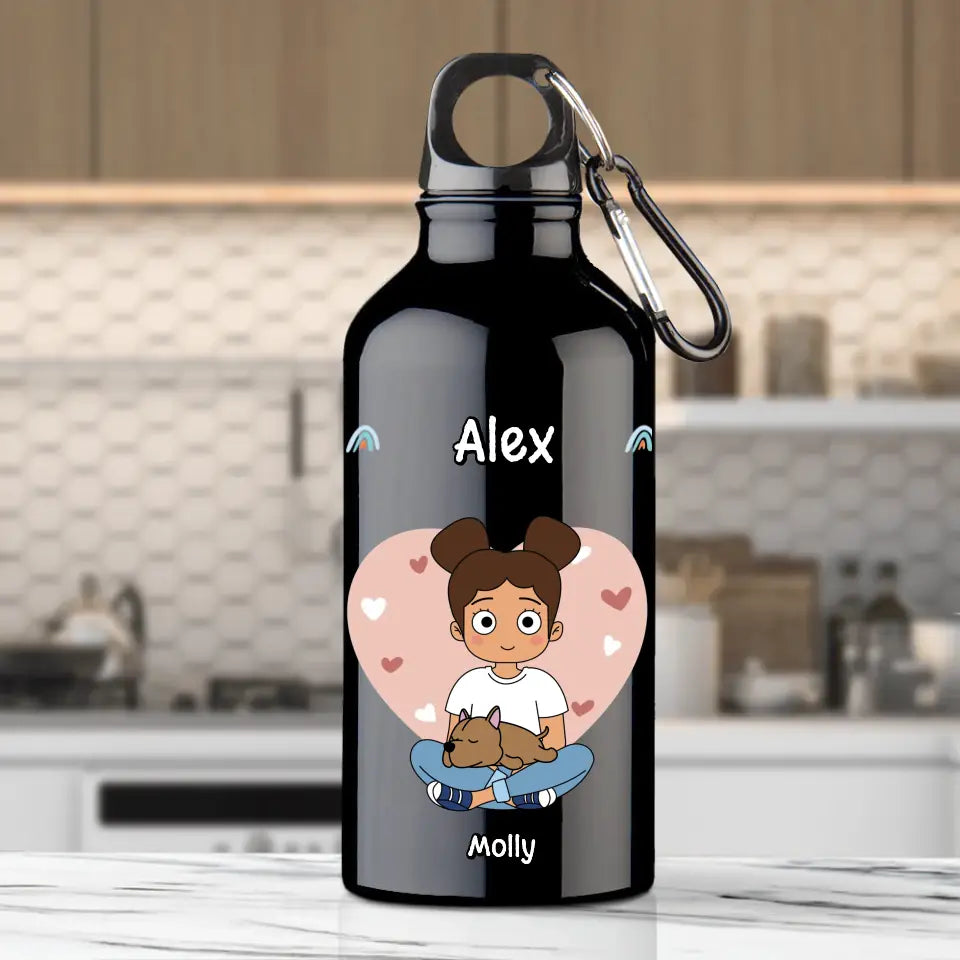 Sleeping pets - Personalised Water Bottle