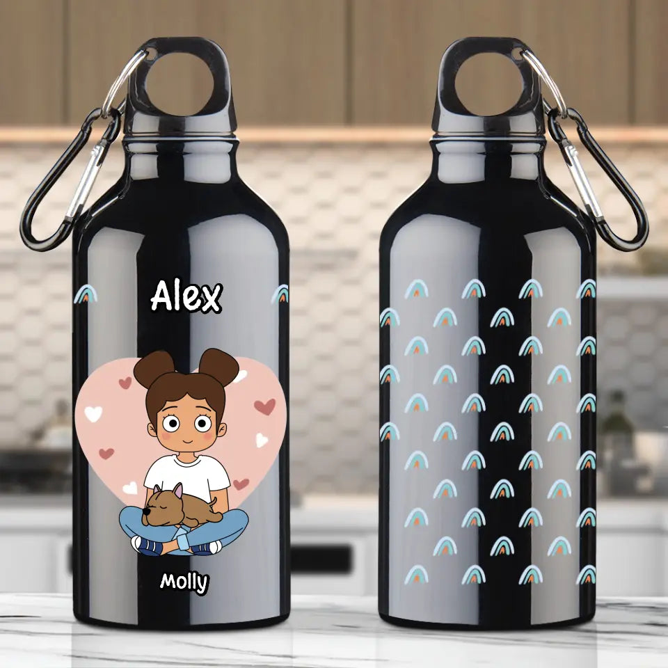 Sleeping pets - Personalised Water Bottle