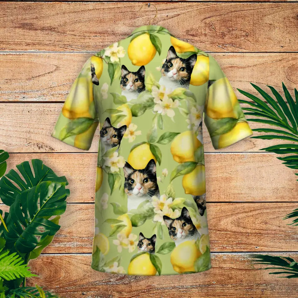 Summer lemons - Personalised Hawaiian Shirt