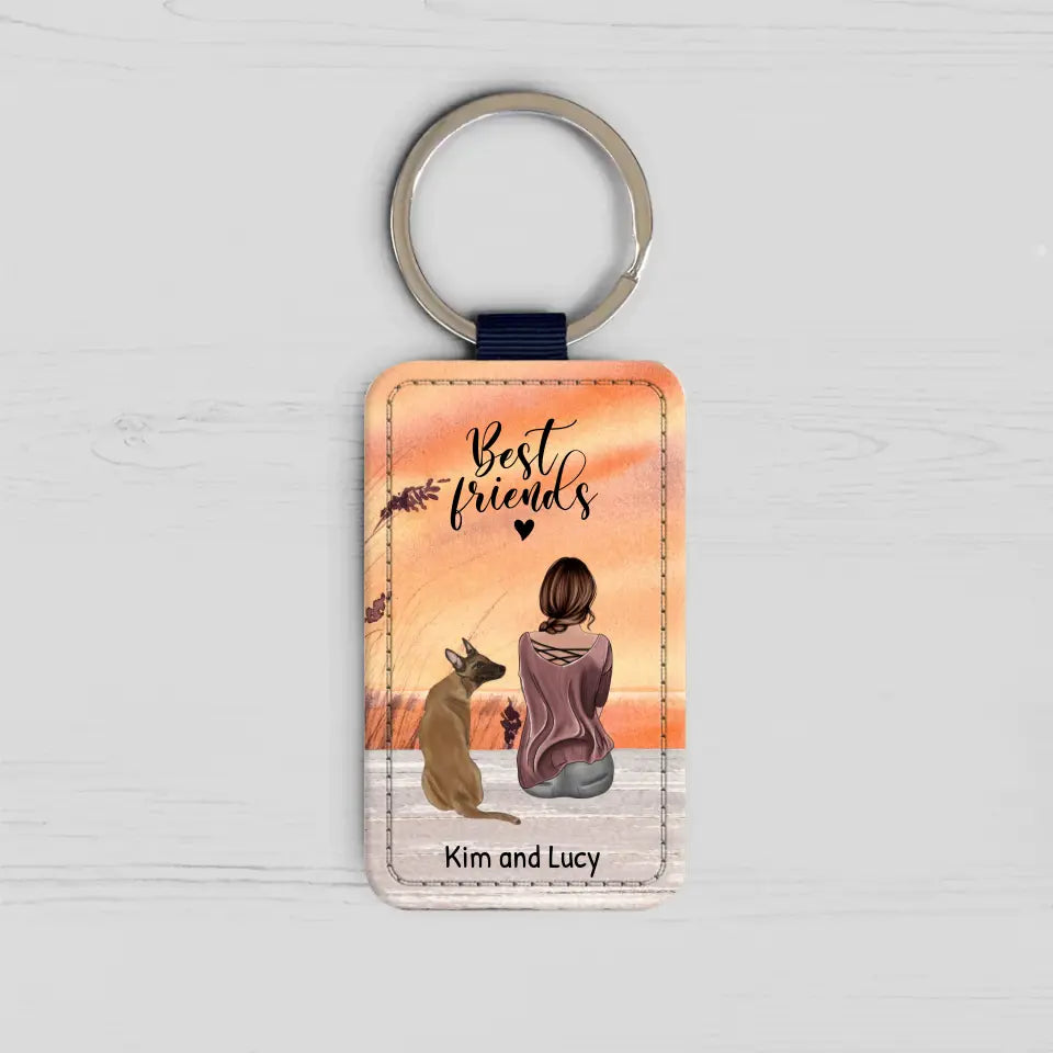 Together with my pet - Personalised keychain