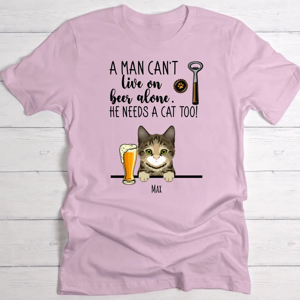 Beer & Meow - Personalised T-Shirt