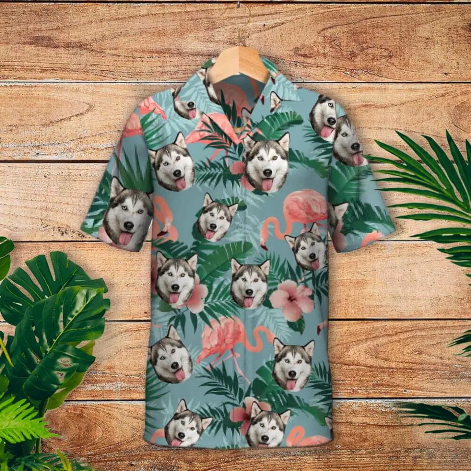 Flamboyant print - Personalised Hawaiian Shirt