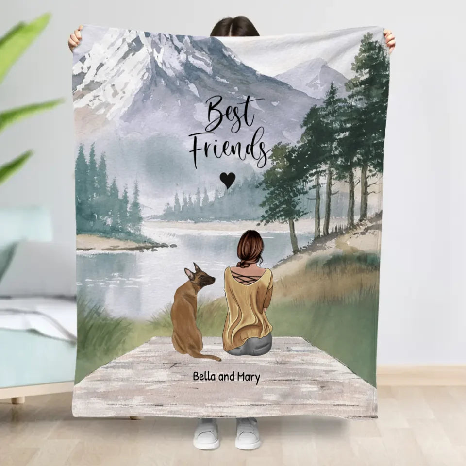 Together with my pet - Personalised Blanket