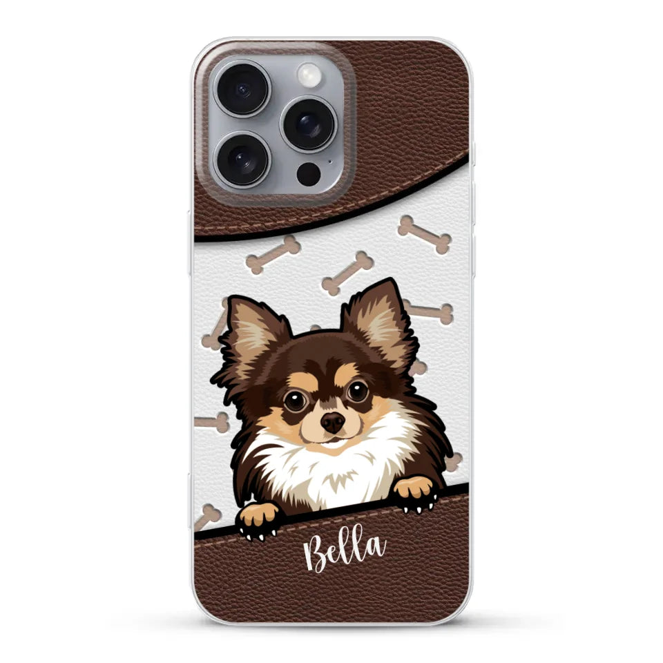 Pet leather look - Personalised Phone Case