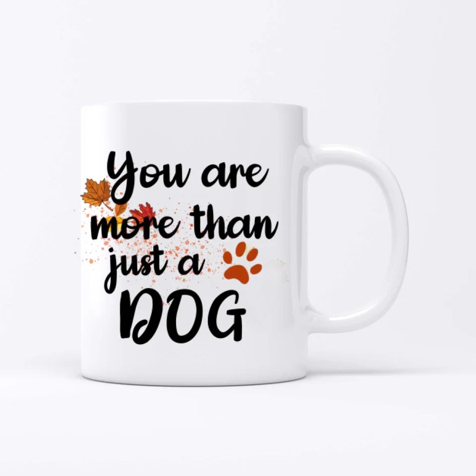 Woman and dog under the tree - Personalised mug