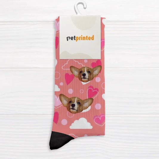 Heart pattern - Personalised Socks