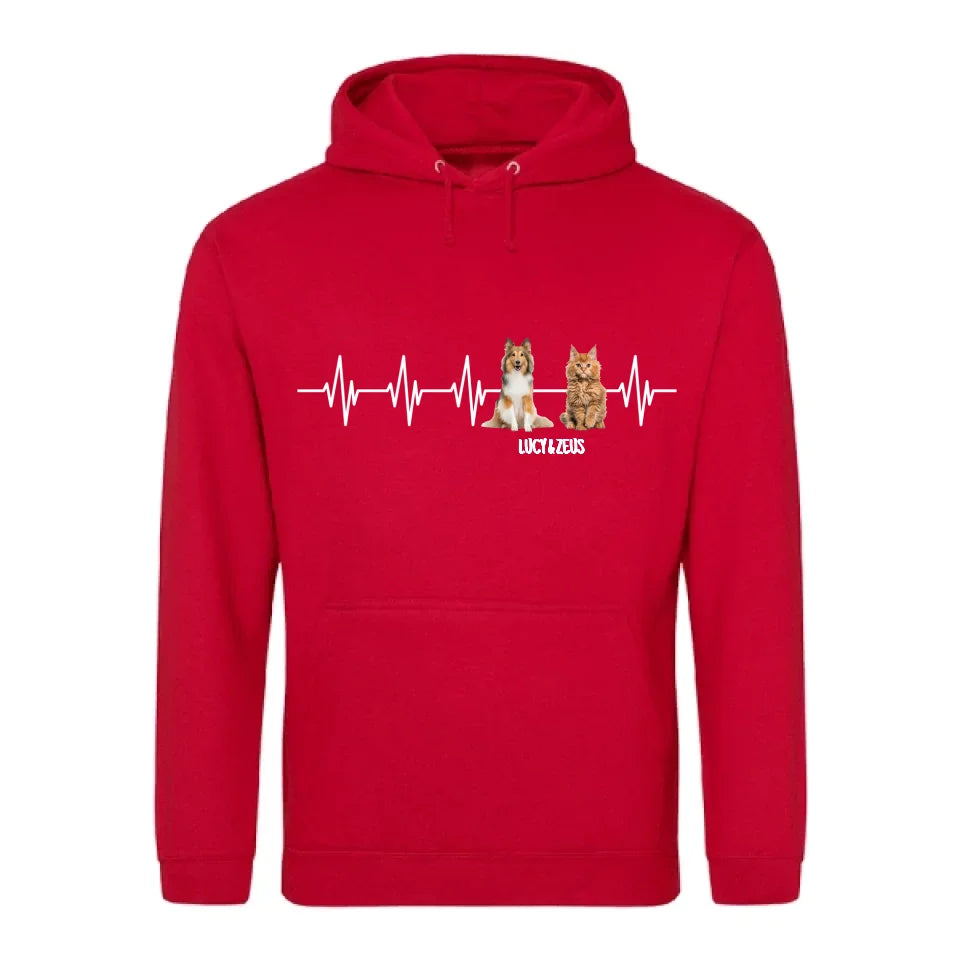 Heartbeat - Personalised hoodie