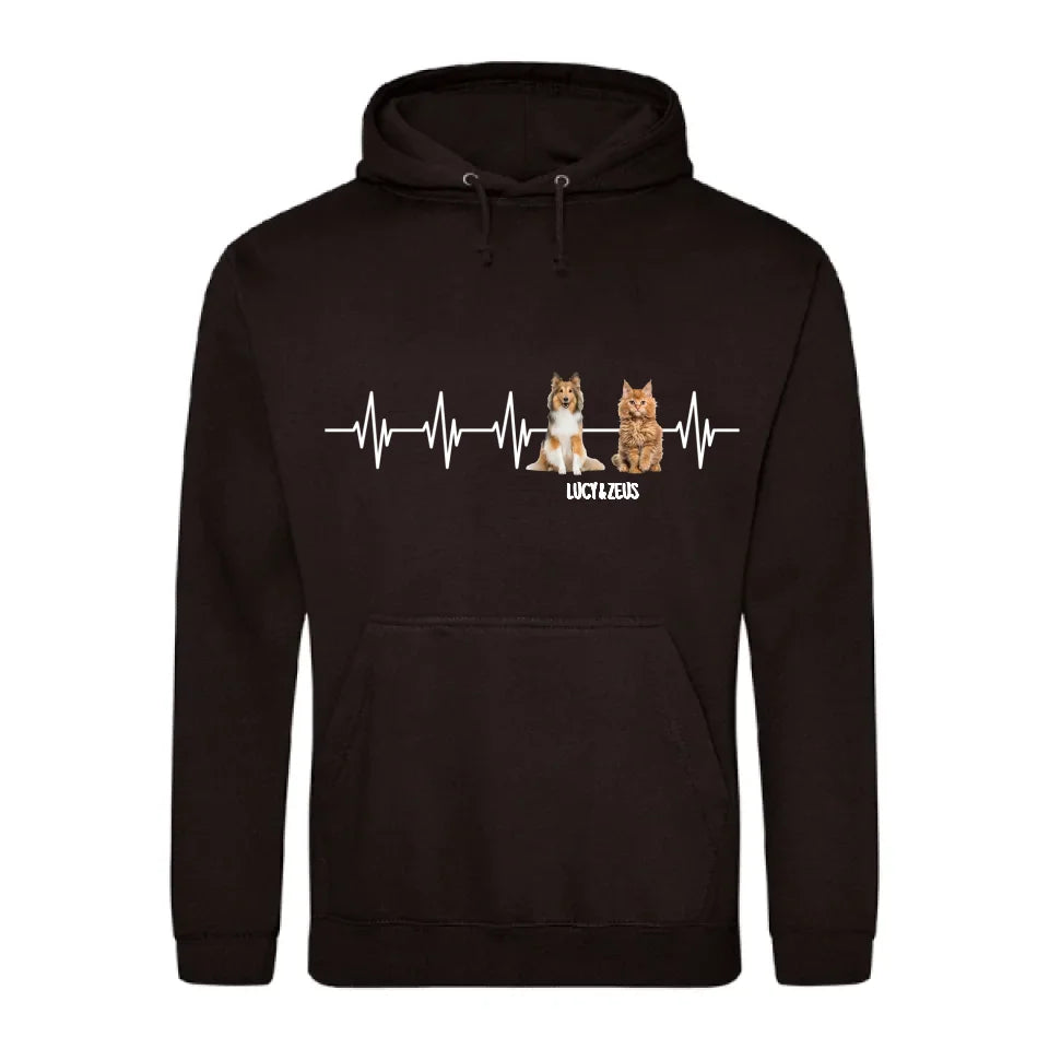 Heartbeat - Personalised hoodie