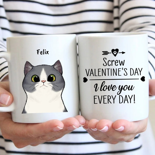 Curious cats - Personalised mug