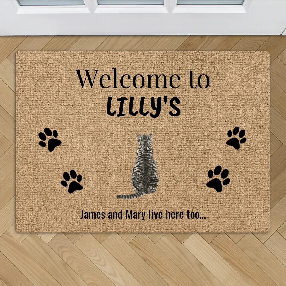 Welcome to (cats) - Personalised doormat