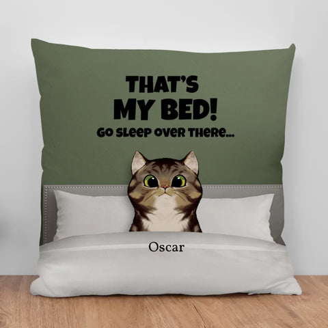 Our bed (cats) - Personalised Pillow - Featured Image