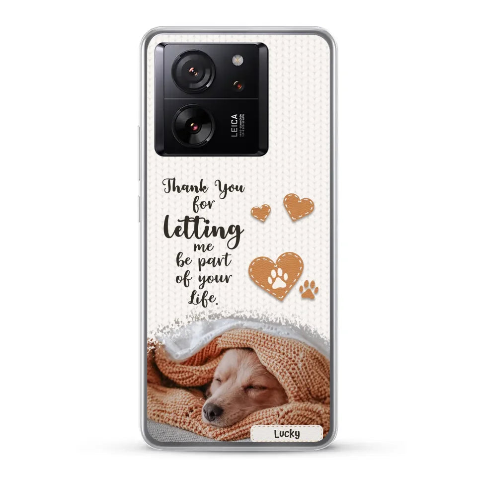 Thank you - Personalised Phone Case