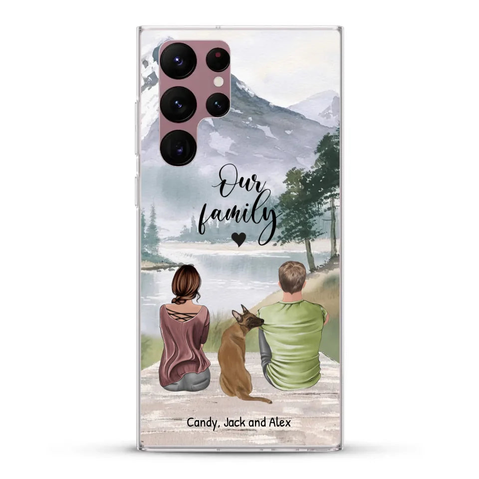 Together with our pet - Personalised phone case