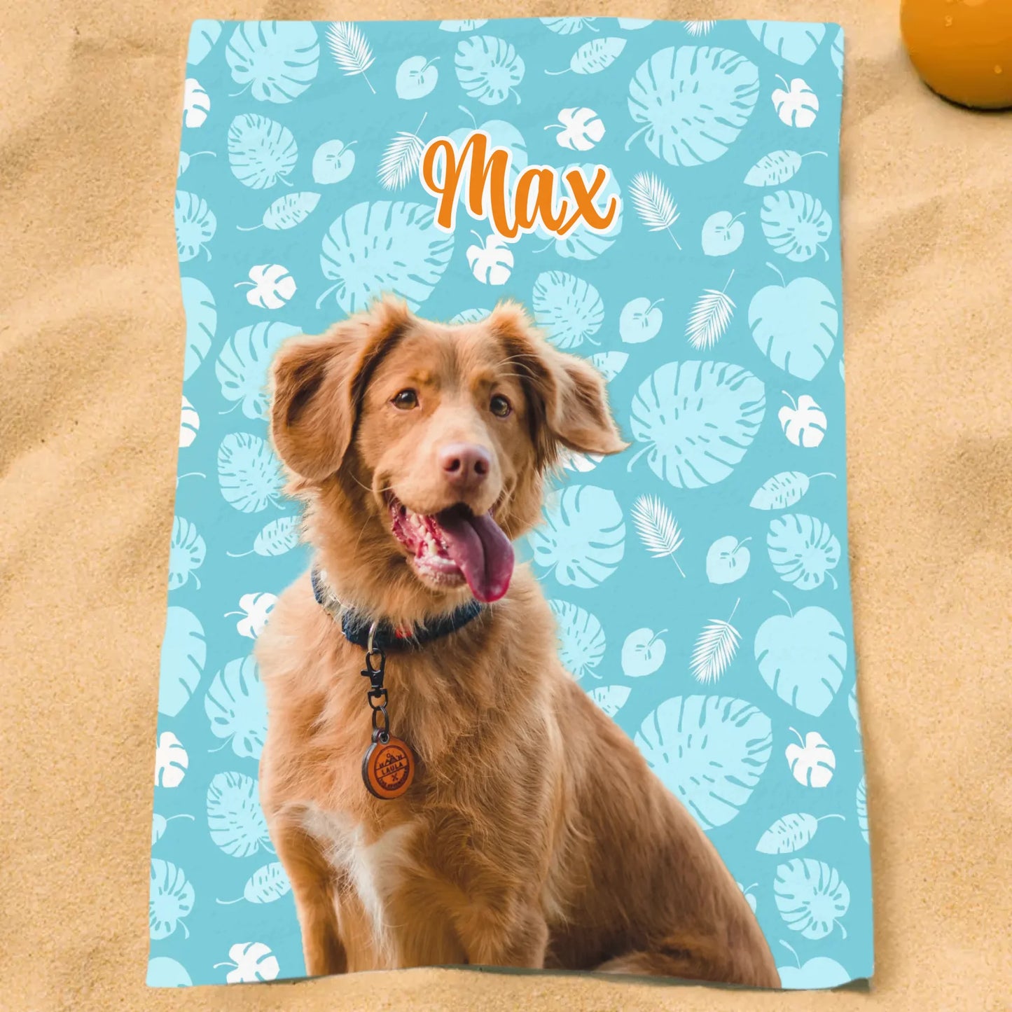 Your photo with pattern - Personalised beach towel