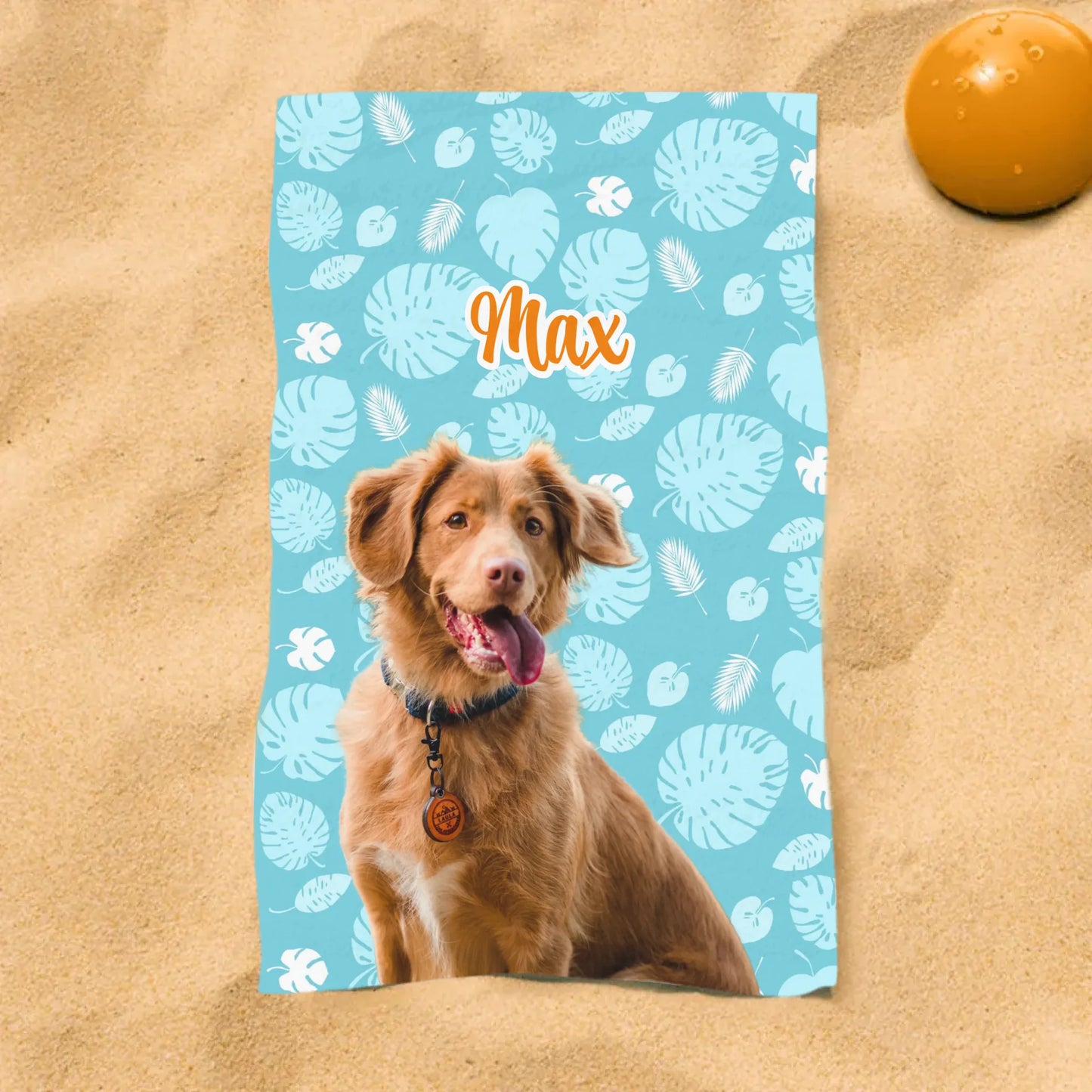 Your photo with pattern - Personalised beach towel