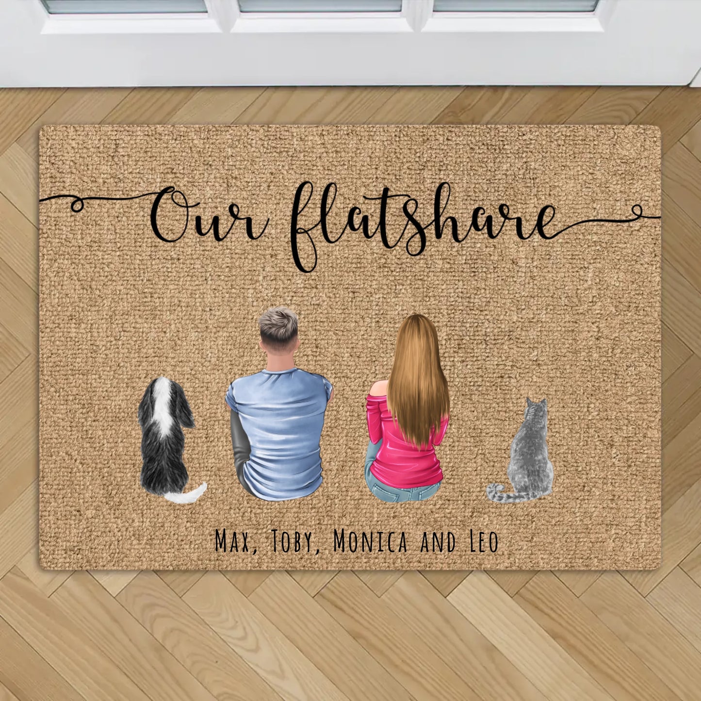 Our flatshare - Personalised doormat