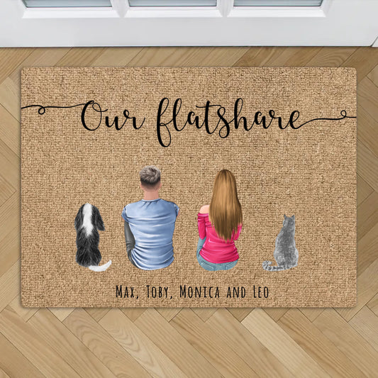 Our flatshare - Personalised doormat