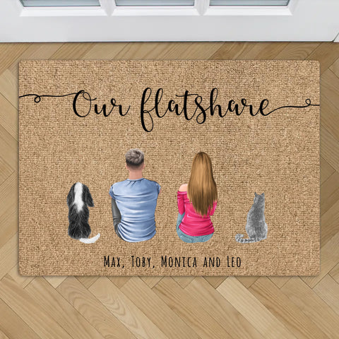 Our flatshare - Personalised doormat - Featured Image