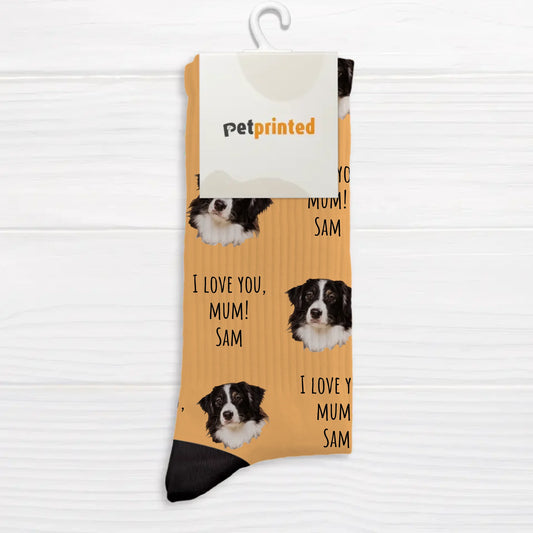 Your photo with text - Personalised socks