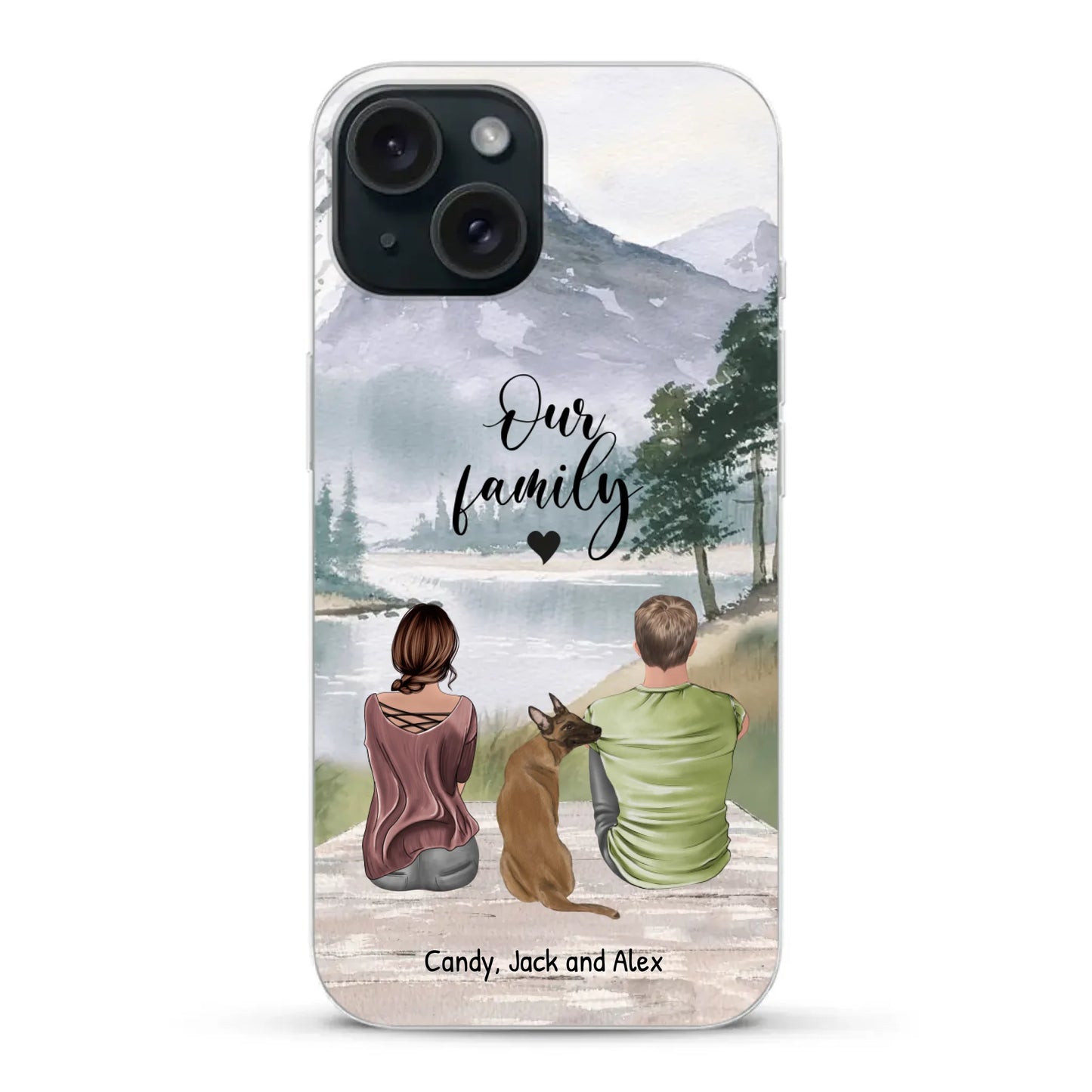 Together with our pet - Personalised phone case