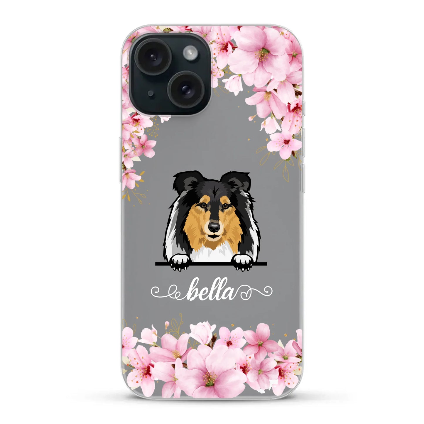 Flower dogs - Personalised Phone Case