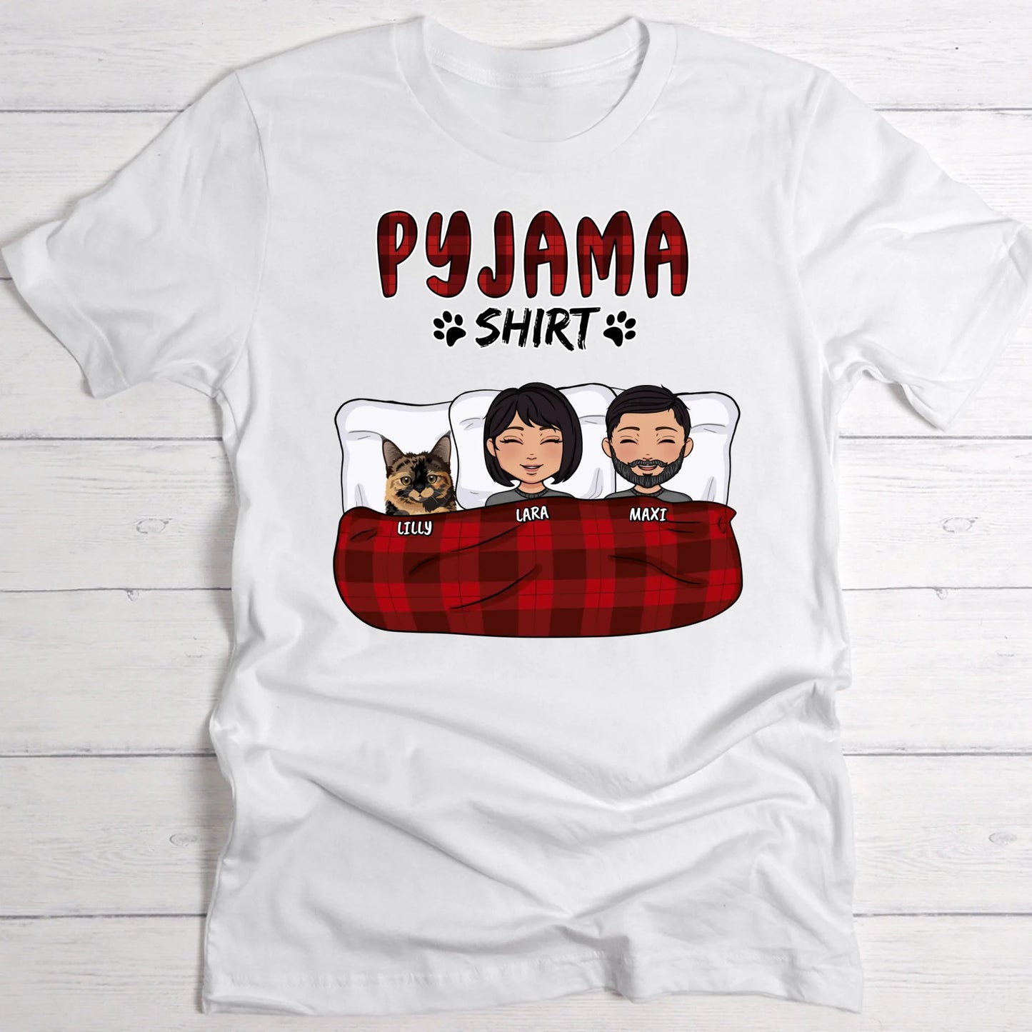 My pyjama shirt (couple) - Personalised T-Shirt