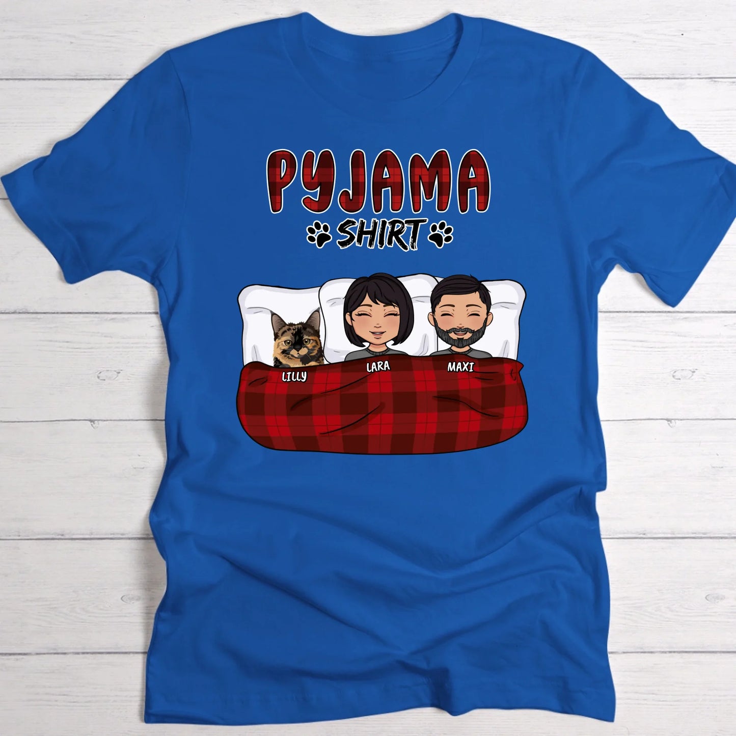 My pyjama shirt (couple) - Personalised T-Shirt