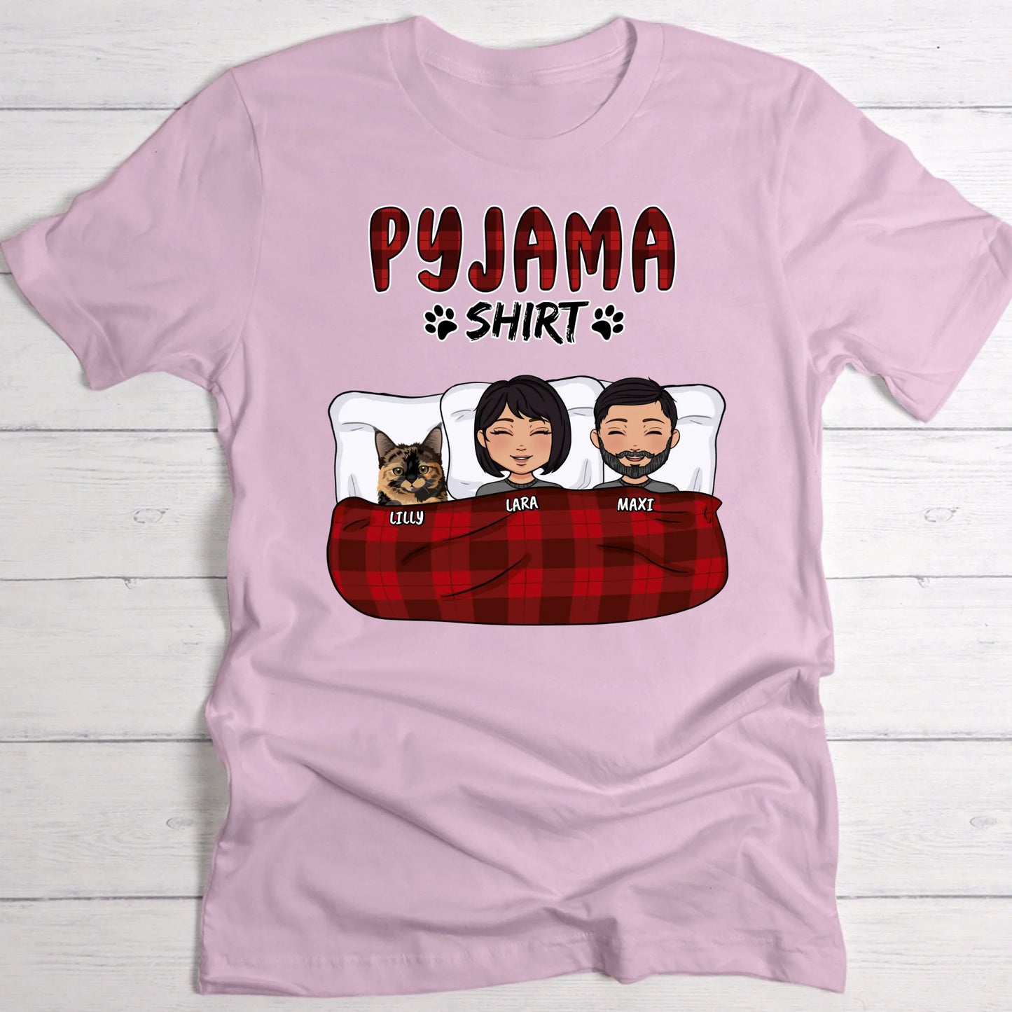 My pyjama shirt (couple) - Personalised T-Shirt