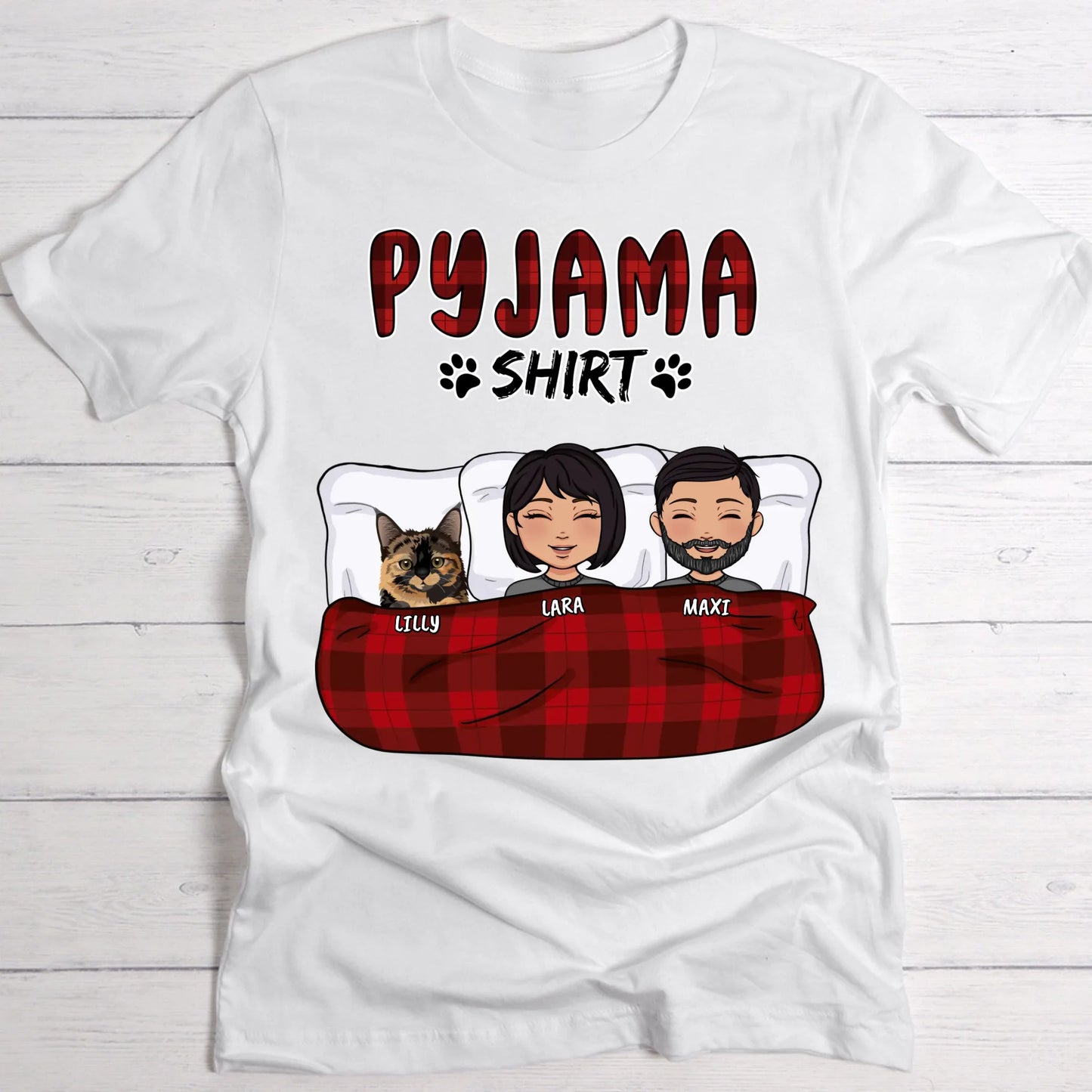 My pyjama shirt (couple) - Personalised T-Shirt