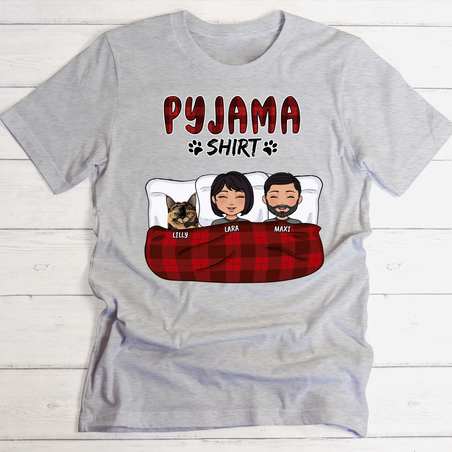 My pyjama shirt (couple) - Personalised T-Shirt