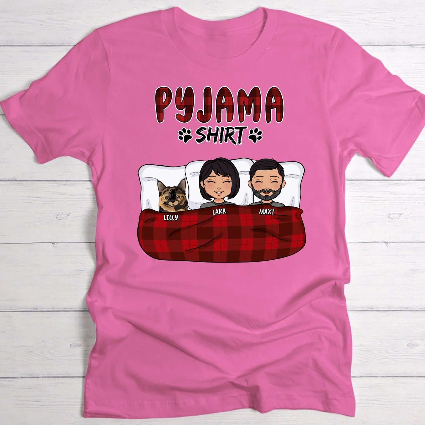 My pyjama shirt (couple) - Personalised T-Shirt