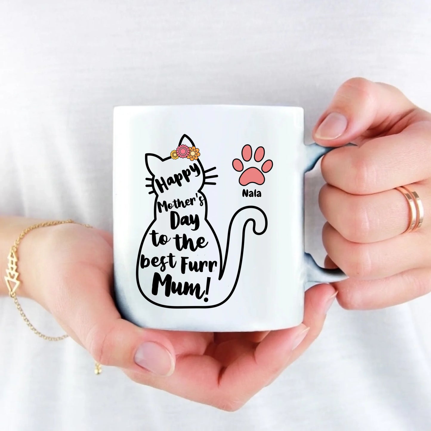 Best Cat Mum - Personalised Mug