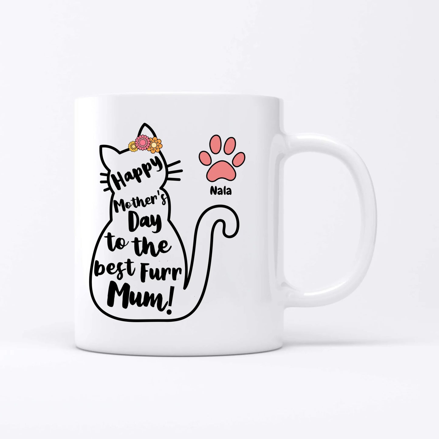 Best Cat Mum - Personalised Mug