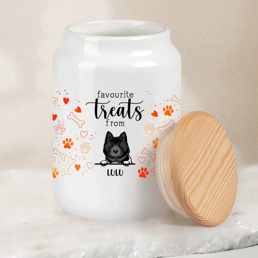 Favourite treats - Personalised Treat Jar