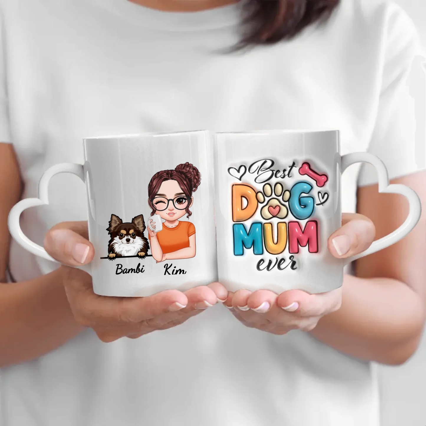 Best pet mum (3D look) - Personalised Mug