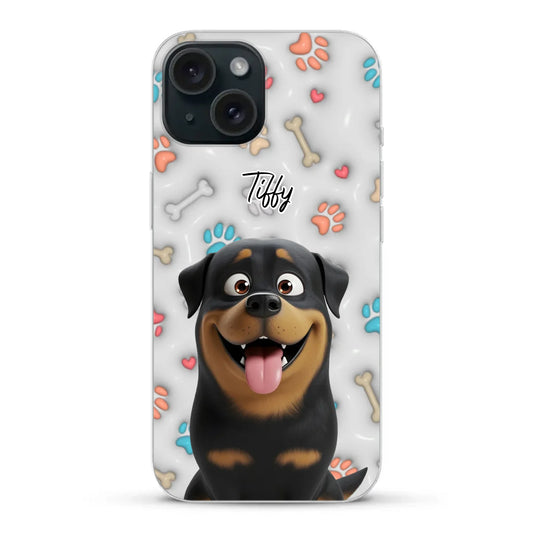 My fave pair of paws (3D look) - Personalised Phone Case
