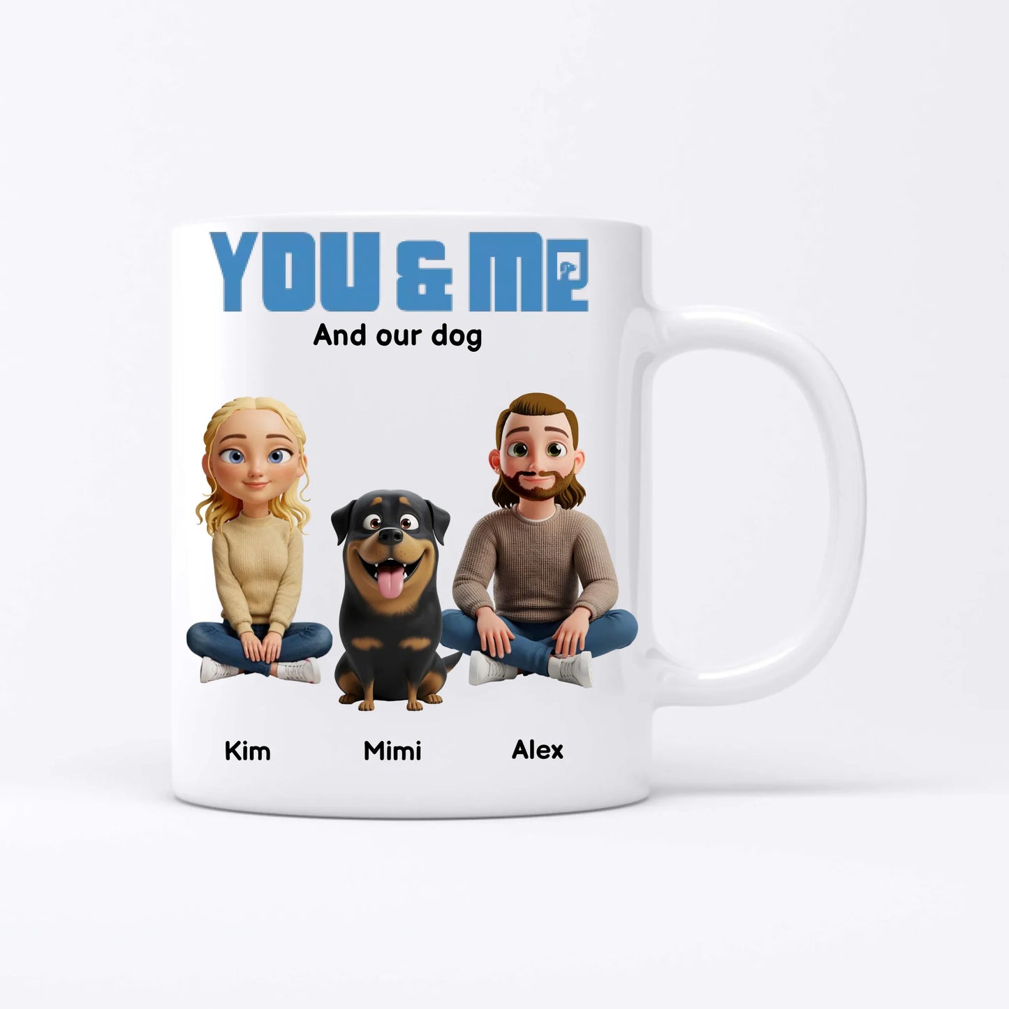 You and me and our animals - Personalised Mug