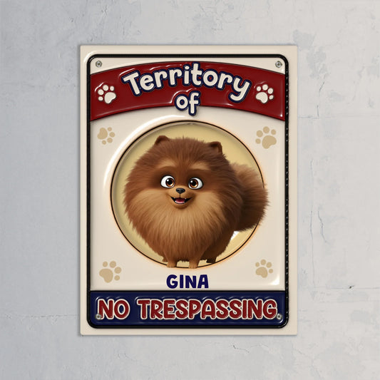 Territory of (3D look) - Personalised Door Sign
