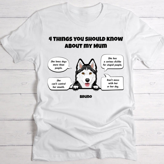 4 Things About My Parent - Personalised T-Shirt