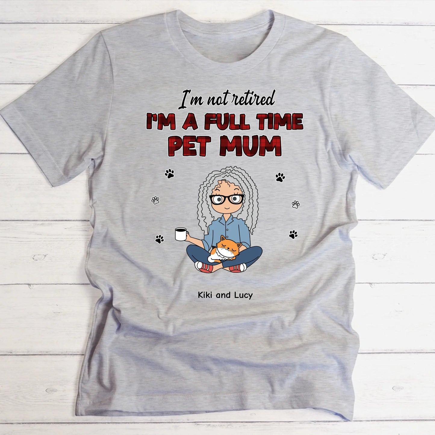 Full time pet parents - Personalised T-Shirt