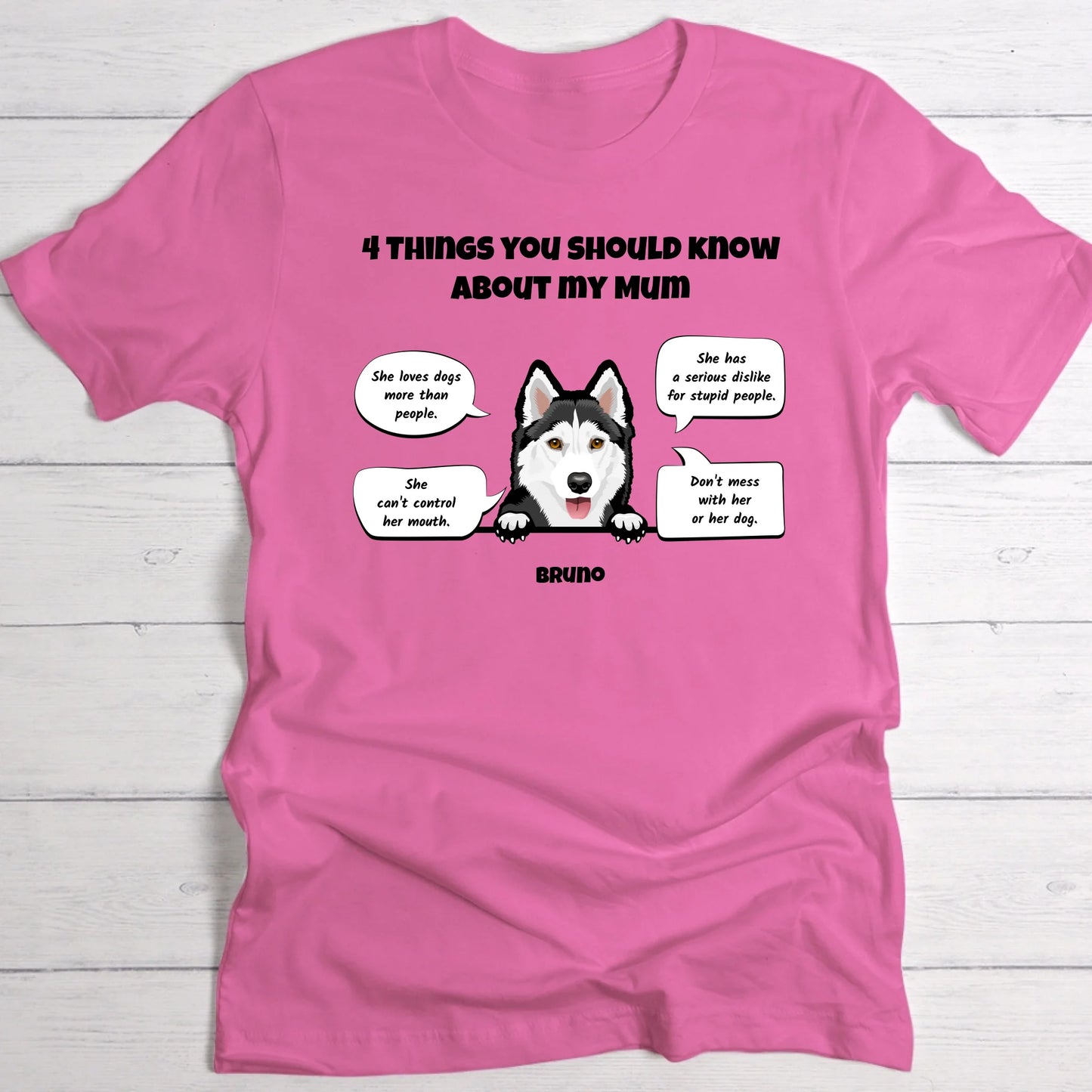 4 Things About My Parent - Personalised T-Shirt