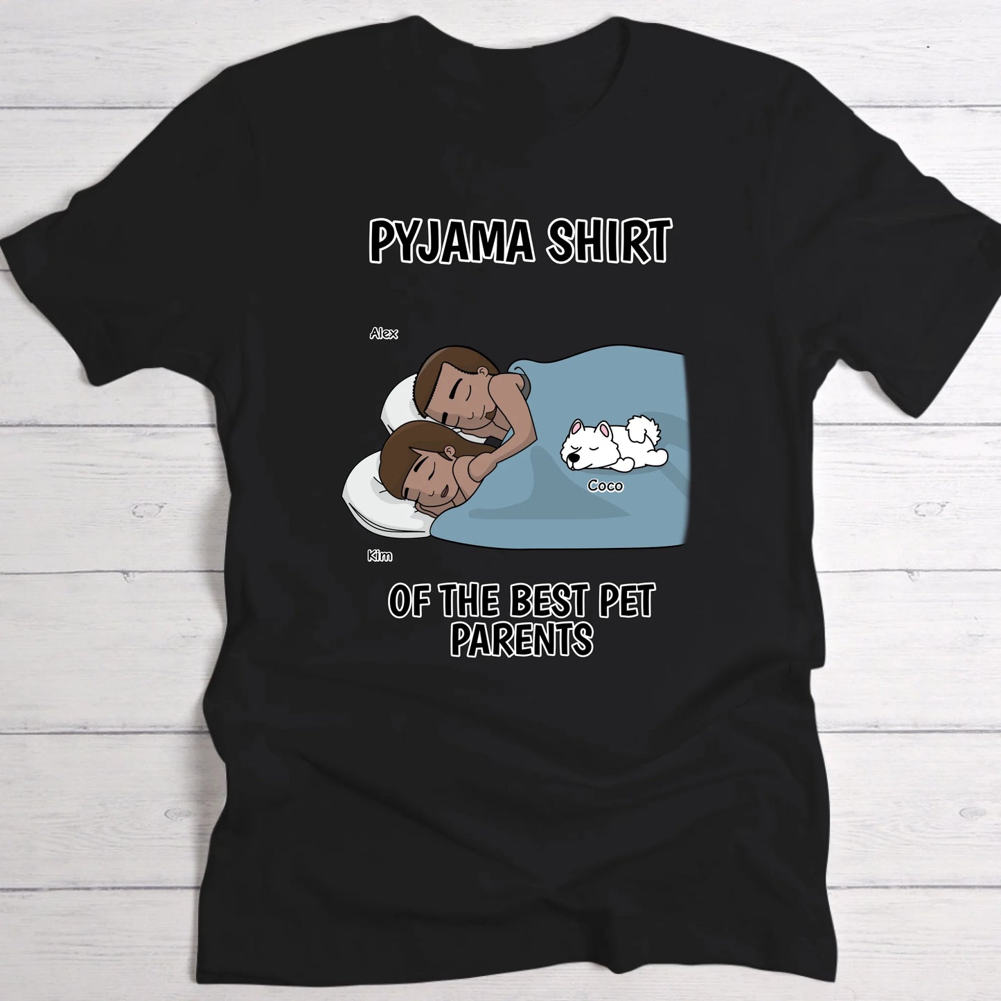 Best pawrents pyjama shirt - Personalised T-Shirt
