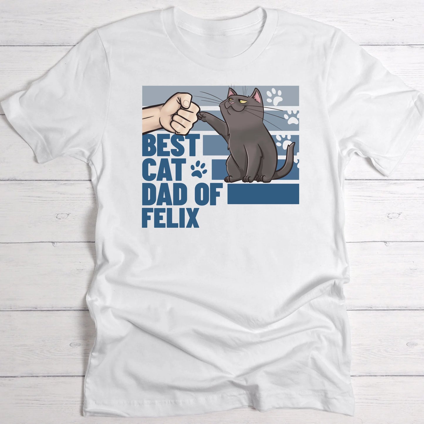 Best cat dad of... - Personalised T-Shirt