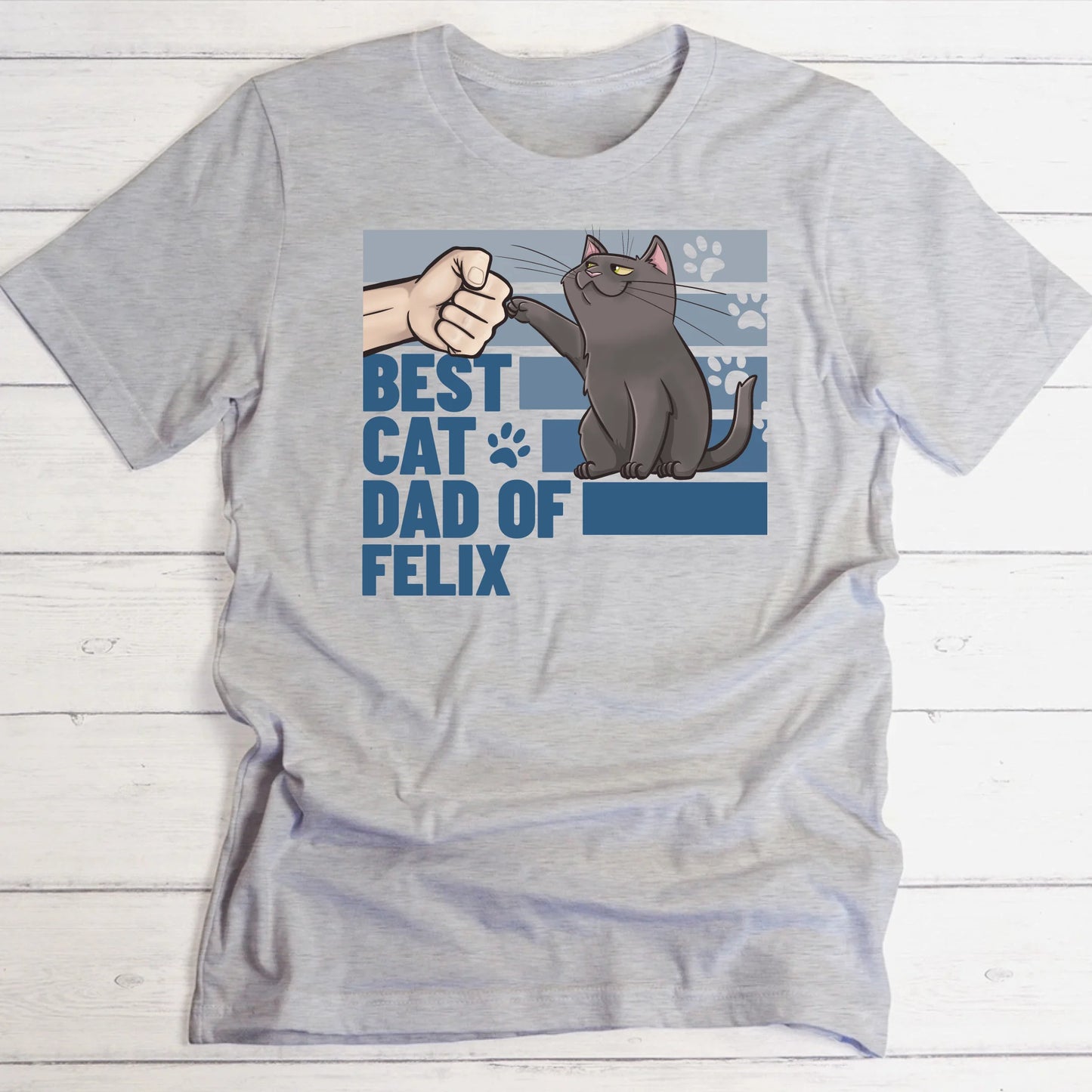 Best cat dad of... - Personalised T-Shirt