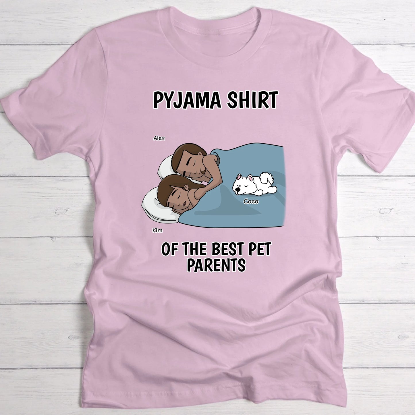 Best pawrents pyjama shirt - Personalised T-Shirt